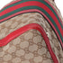 Gucci Sherry Medium Duffle Vintage Web Boston Bag GG Canvas Tan Red